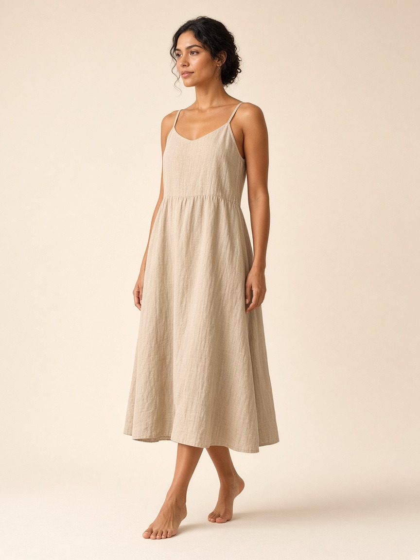 Vestido linho Dune